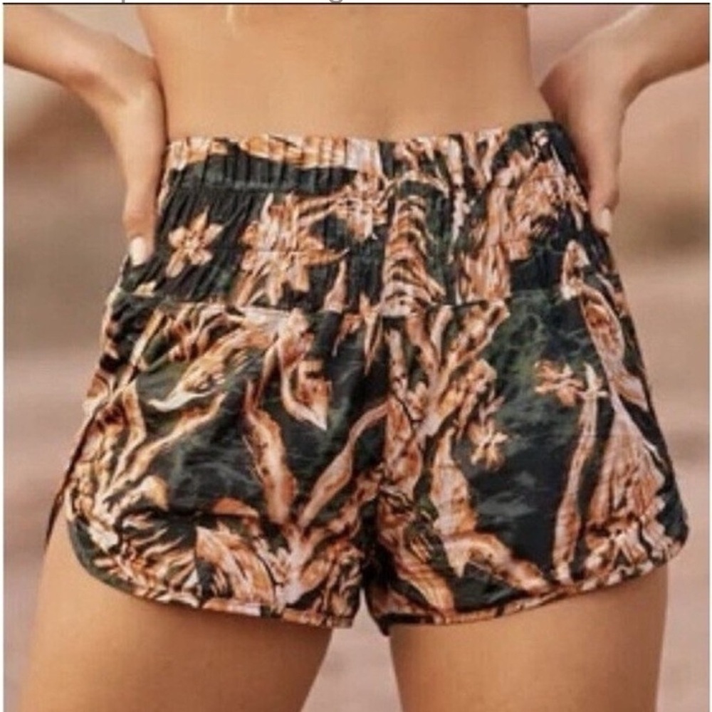 FP Movement x Free People The Way Home Athletic Shorts Brown Black Combo - Picture 11 of 11